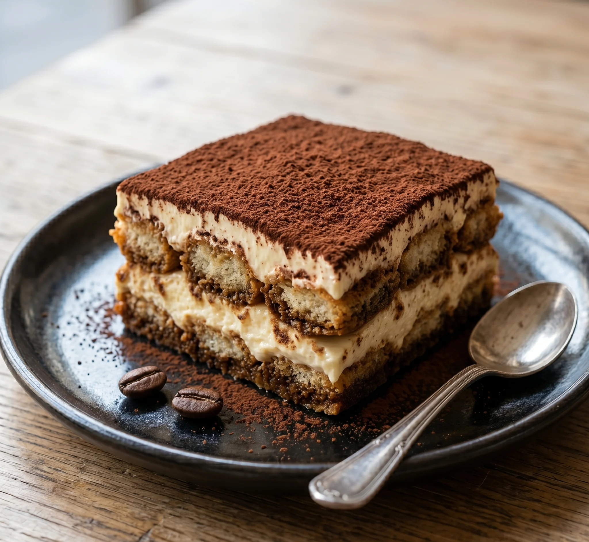 Tiramisú artesanal con café de Loja